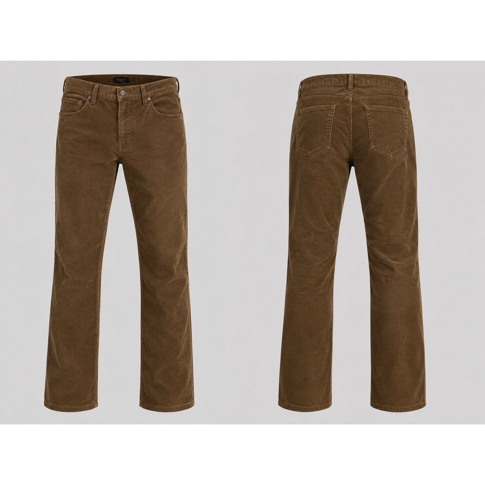 Brooks Brothers Slim Fit Corduroy Pants Mens 40/32  BROWN  5-Pocket Trousers
